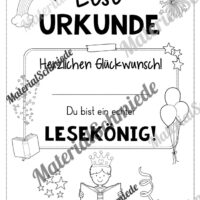 Lesepass & Leseurkunde (Arbeitsblatt 17)