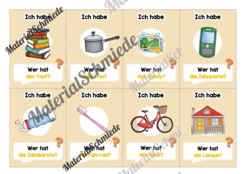 Lesespiel: Thema Alltag (Ich habe, wer hat...) - Vorschau 03