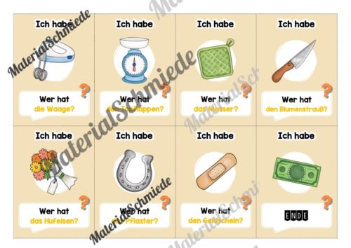 Lesespiel: Thema Alltag (Ich habe, wer hat...) - Vorschau 05