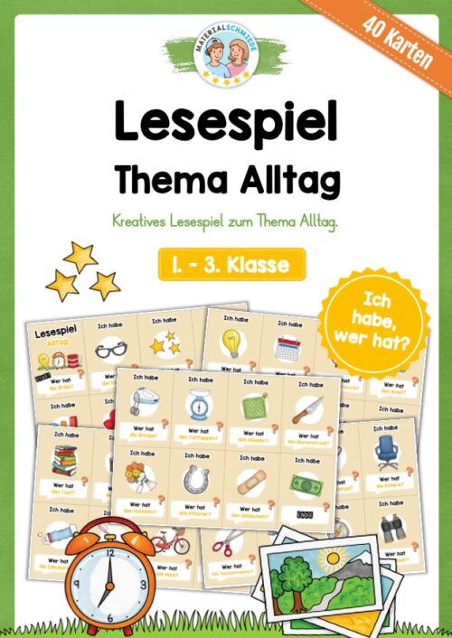 Lesespiel: Thema Alltag (Ich habe, wer hat...)