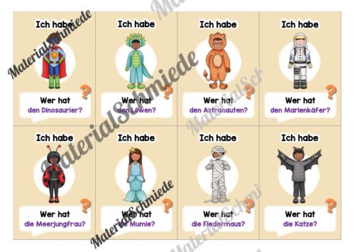 Lesespiel: Fasching / Karneval (Ich habe, wer hat...) - Vorschau 03