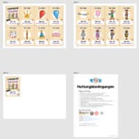 Lesespiel: Fasching / Karneval (Ich habe, wer hat...) - Überblick