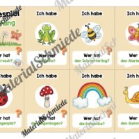 Lesespiel: Thema Frühling (Ich habe, wer hat...) - Vorschau 01