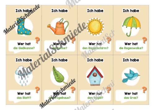 Lesespiel: Thema Frühling (Ich habe, wer hat...) - Vorschau 02