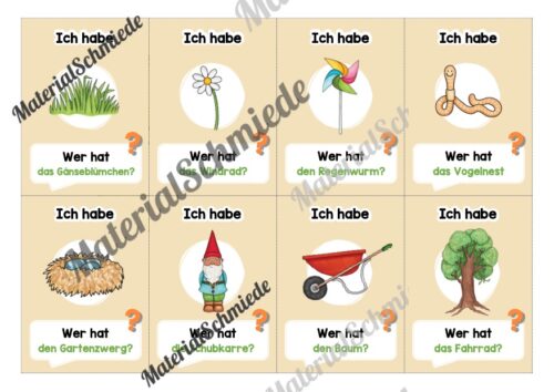 Lesespiel: Thema Frühling (Ich habe, wer hat...) - Vorschau 03