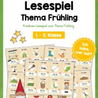 Lesespiel: Thema Frühling (Ich habe, wer hat...)