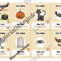 Lesespiel: Halloween (Ich habe, wer hat...) - Vorschau 01
