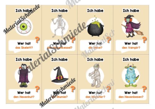Lesespiel: Halloween (Ich habe, wer hat...) - Vorschau 02