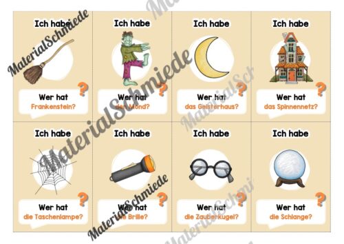 Lesespiel: Halloween (Ich habe, wer hat...) - Vorschau 03