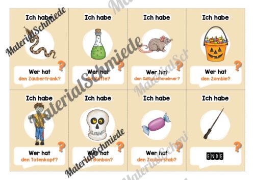 Lesespiel: Halloween (Ich habe, wer hat...) - Vorschau 04