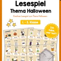 Lesespiel: Halloween (Ich habe, wer hat...)