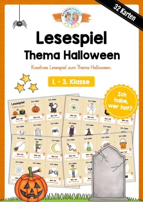 Lesespiel: Halloween (Ich habe, wer hat...)