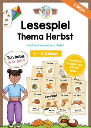 Lesespiel: Thema Herbst (Ich habe, wer hat...)