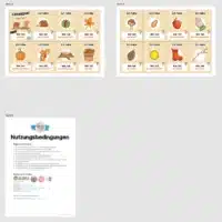 Lesespiel: Thema Herbst (Ich habe, wer hat...) - Überblick