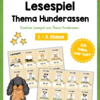 Lesespiel: Hunderassen (Ich habe, wer hat...)