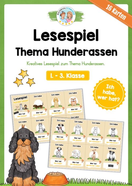 Lesespiel: Hunderassen (Ich habe, wer hat...)