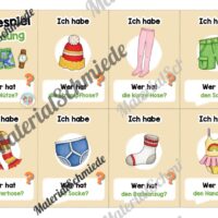 Lesespiel: Kleidung (Ich habe, wer hat...) - Vorschau 01