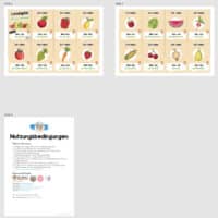 Lesespiel: Obst & Gemüse (Ich habe, wer hat...) - Überblick