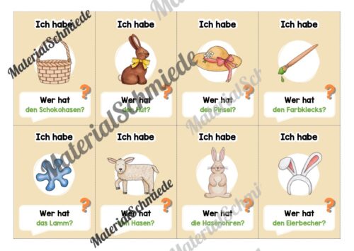 Lesespiel: Ostern (Ich habe, wer hat...) - Vorschau 02