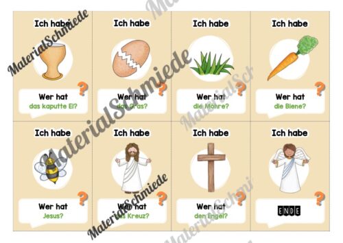 Lesespiel: Ostern (Ich habe, wer hat...) - Vorschau 03