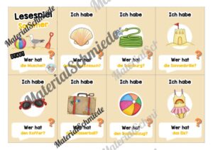 Lesespiel: Thema Sommer (Ich habe, wer hat…) – Vorschau 01