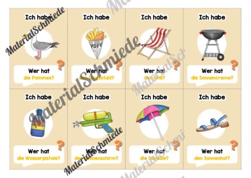 Lesespiel: Thema Sommer (Ich habe, wer hat...) - Vorschau 03