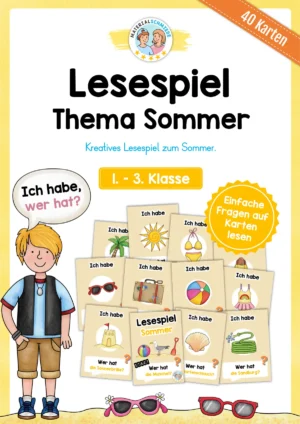 Lesespiel: Thema Sommer (Ich habe, wer hat...)