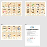 Lesespiel: Tiere (Ich habe, wer hat...) - Überblick