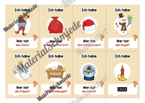 Lesespiel: Weihnachten (Ich habe, wer hat...) - Vorschau 04