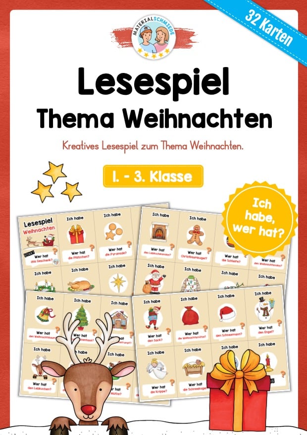 Lesespiel: Weihnachten (Ich habe, wer hat…)