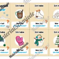 Lesespiel: Thema Winter (Ich habe, wer hat...) - Vorschau 01