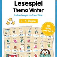 Lesespiel: Thema Winter (Ich habe, wer hat...)