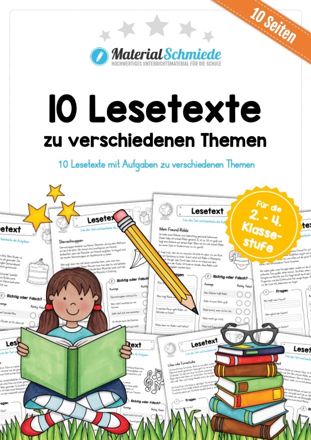 10 Lesetexte mit Aufgaben