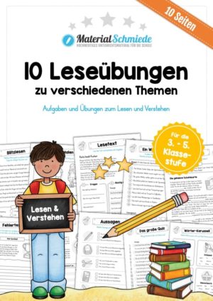 10 Leseübungen - Lesen & Verstehen