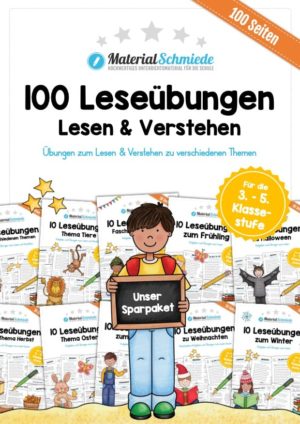 110 Leseübungen für Kinder (Lesen & Verstehen)
