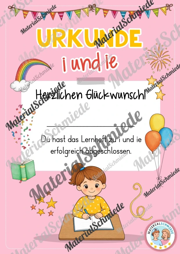Lernheft: i oder ie (2. & 3. Klasse) - Arbeitsblatt 16