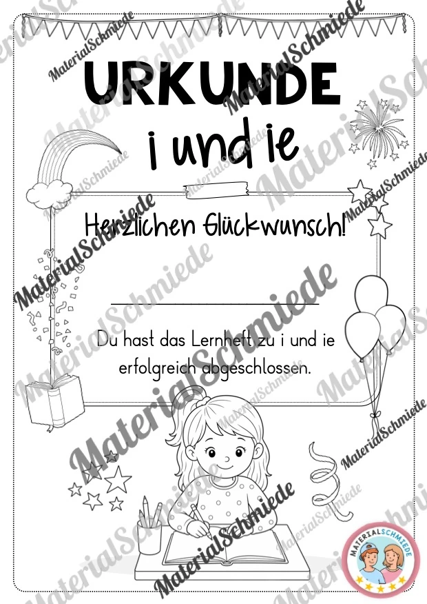 Lernheft: i oder ie (2. & 3. Klasse) - Arbeitsblatt 17