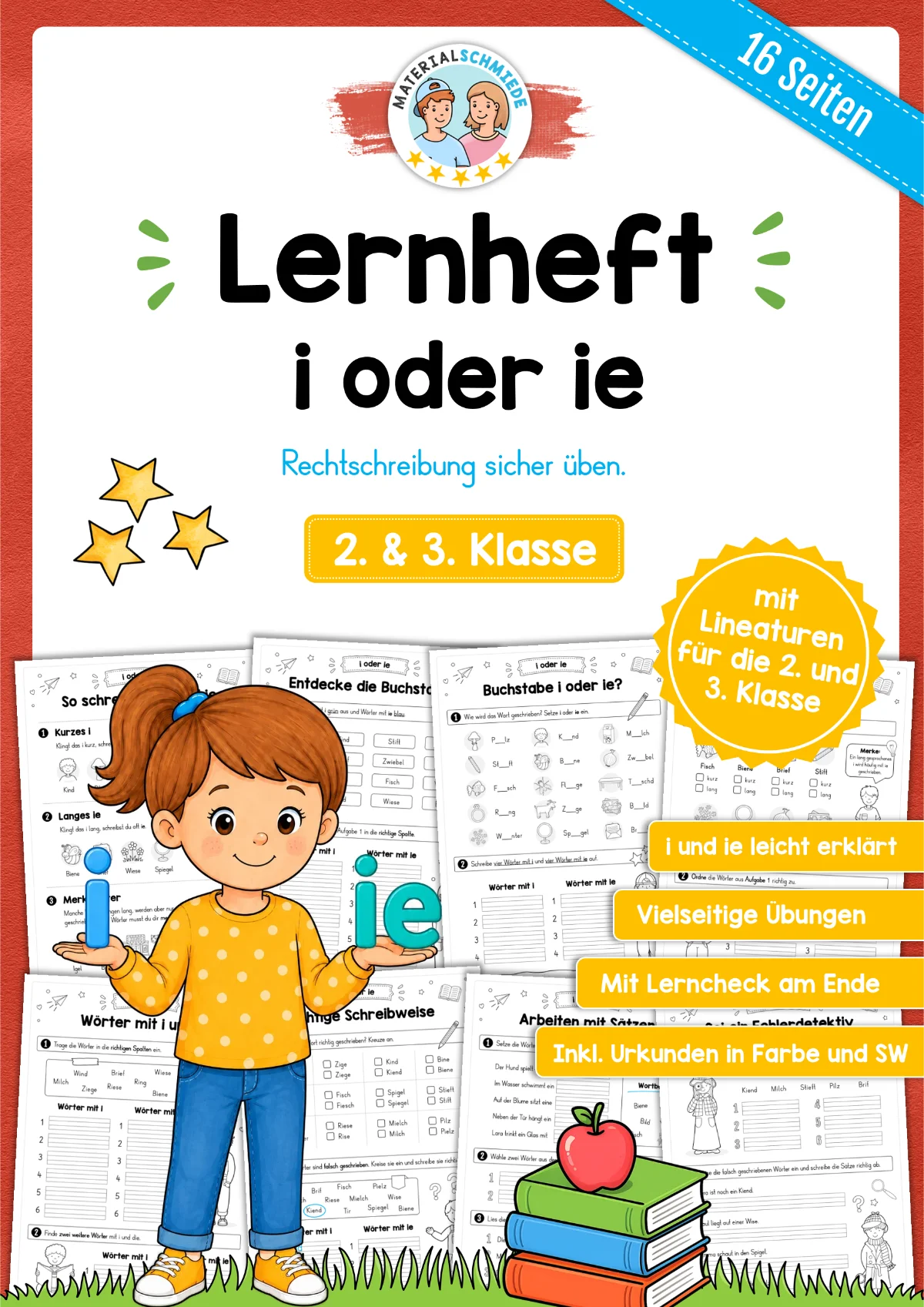 Lernheft: i oder ie (2. & 3. Klasse)