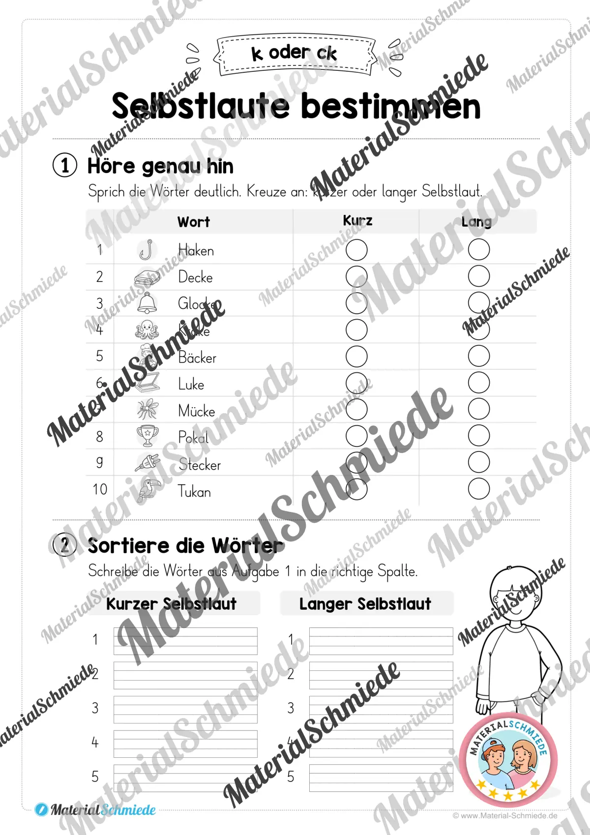 Lernheft: k oder ck (2. & 3. Klasse) – Vorschau 4