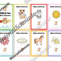 Silben klatschen: Bildkarten (1. & 2. Klasse) - Arbeitsblatt 02