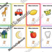 Silben klatschen: Bildkarten (1. & 2. Klasse) - Arbeitsblatt 03