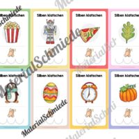 Silben klatschen: Bildkarten (1. & 2. Klasse) - Arbeitsblatt 04