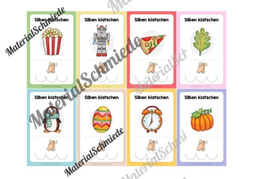 Silben klatschen: Bildkarten (1. & 2. Klasse) - Arbeitsblatt 04