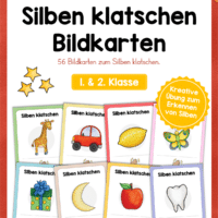 Silben klatschen: Bildkarten (1. & 2. Klasse)