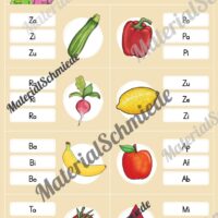 Silben Klammerkarten (1. & 2. Klasse) - Arbeitsblatt 01