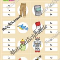 Silben Klammerkarten (1. & 2. Klasse) - Arbeitsblatt 02