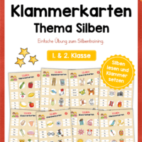 Silben Klammerkarten (1. & 2. Klasse)