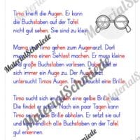 Lesetexte in Silbenschrift (1. & 2. Klasse) - Arbeitsblatt 02