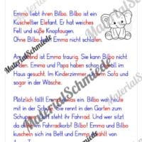 Lesetexte in Silbenschrift (1. & 2. Klasse) - Arbeitsblatt 04