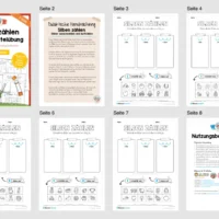 Bastelübung: Silben zählen lernen für die 1. & 2. Klasse (5 Seiten) - Überblick